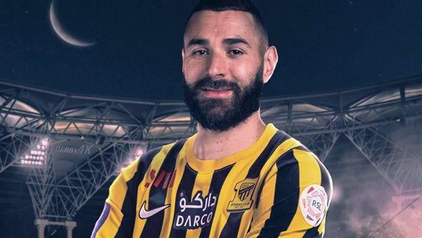 كريم بن زيما يلعب أول مباراة مع الاتحاد السعودي ضد الترجي الرياضي