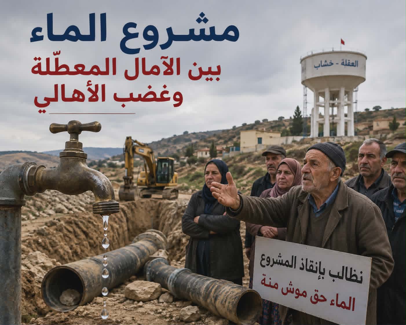 عطش يهدد العڨلة وخشاب… مشروع بمليارات الدولة في مهبّ التعطيل الإداري