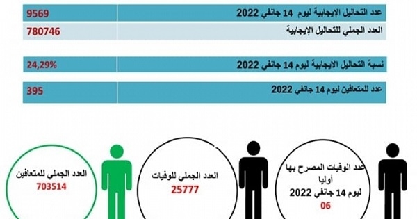 تونس تسجل 9569 إصابة بكورونا و6 وفيات خلال 24 ساعة