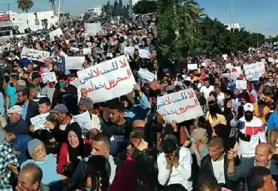 صفاقس: مسيرة كبرى في المحرس رفضا لإنشاء مصبّ للنفايات