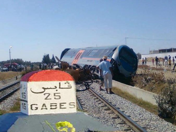 إصابة 5 أشخاص في حادث قطار في غنوش قابس
