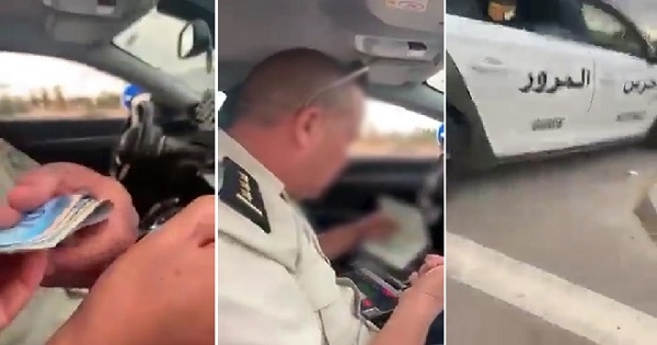 الإحتفاظ بنقيب في الحرس الوطني إثر تصويره و هو بصدد تلقي رشوة