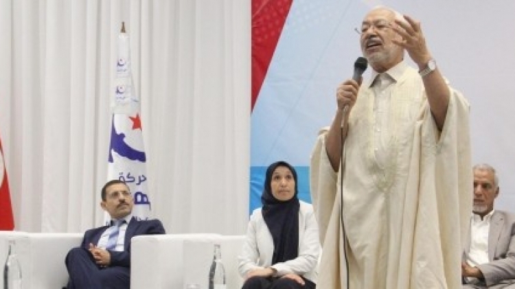 الغنوشي يلقي كلمته