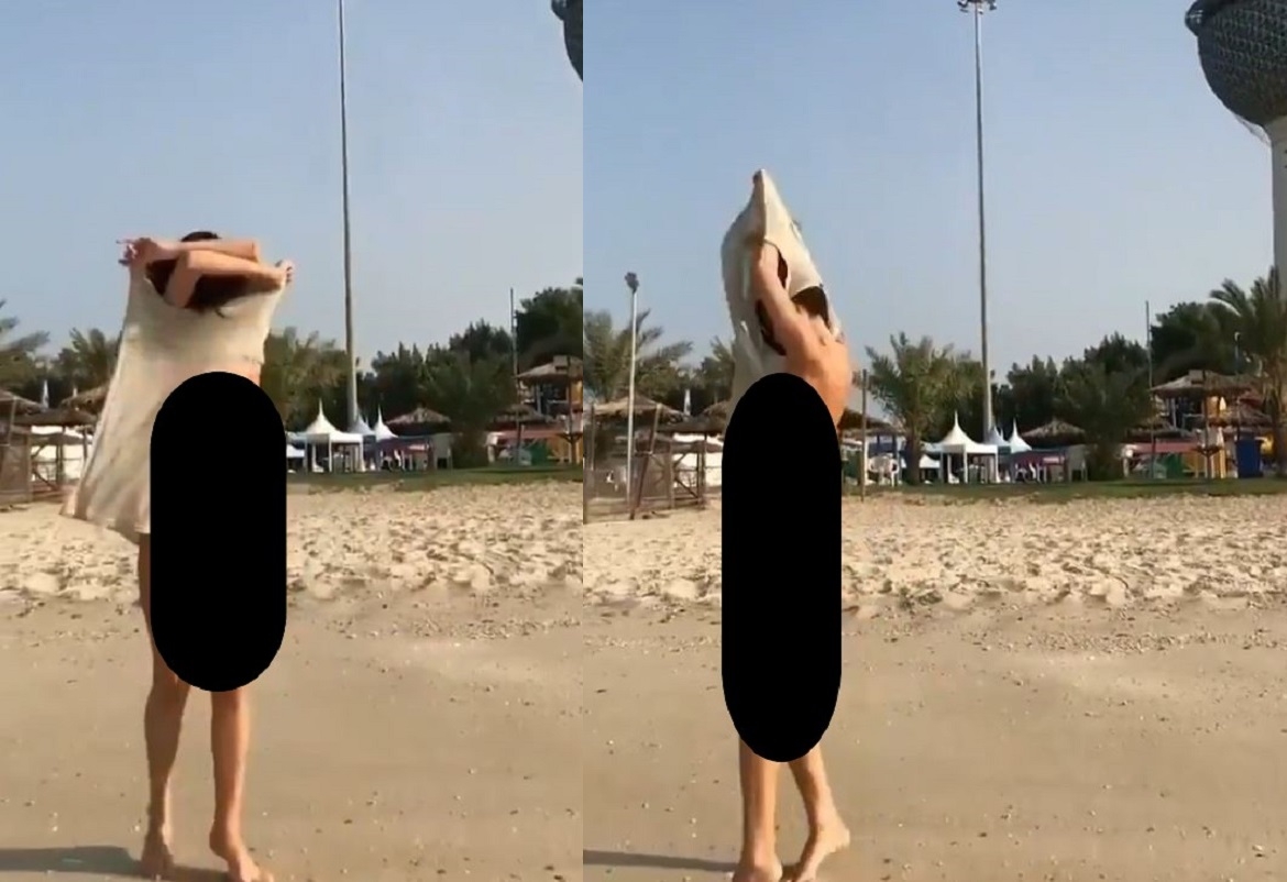 فتاة تتعرى أمام أبراج الكويت.. وتثير موجة غضب واسعة