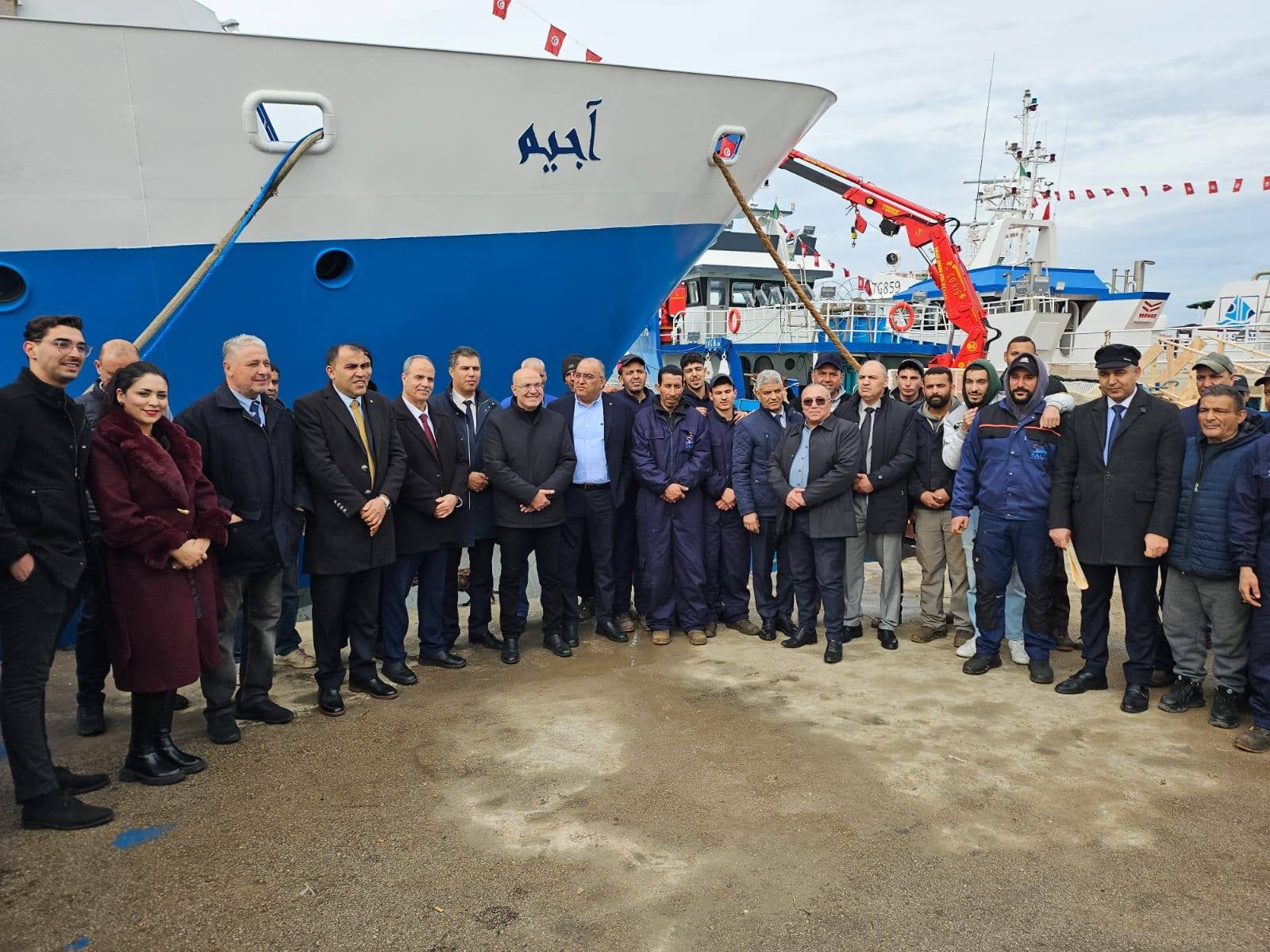 أيادٍ تونسية تصنع الفخر: تدشين 3 مراكب صيد فولاذية عصرية للتصدير والاستغلال المحلي