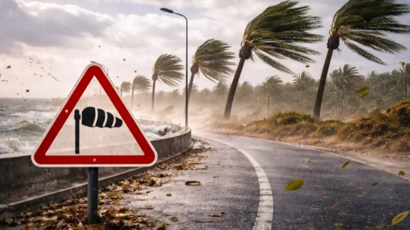 طقس السبت 31 جانفي 2026: رياح عاصفة وأمطار غزيرة في تونس… وحذر شديد من الحماية المدنية