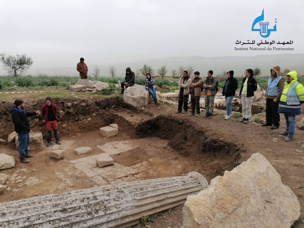 اكتشاف آثار رومانية وبيزنطية مدهشة في موقع هنشير الماطرية بباجة