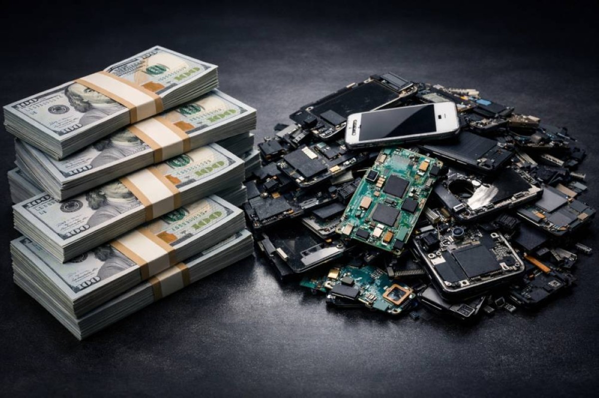 ذهب داخل الهواتف القديمة… اكتشاف علمي يحوّل النفايات الإلكترونية إلى منجم ثمين