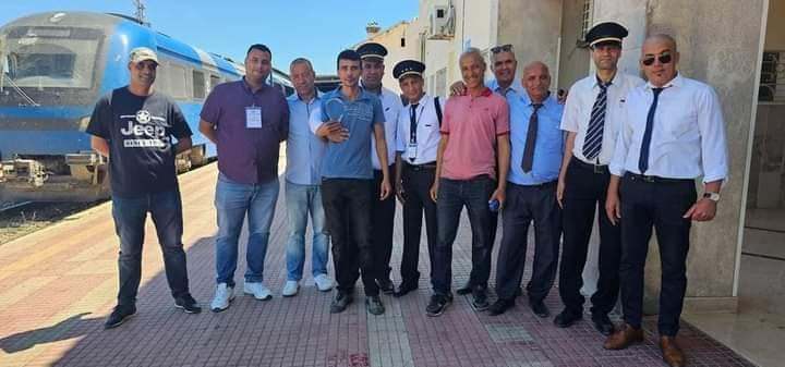 انطلاق أولى السفرات التجريبية لقطار المسافرين بين تونس والجزائر بعد توقف طويل