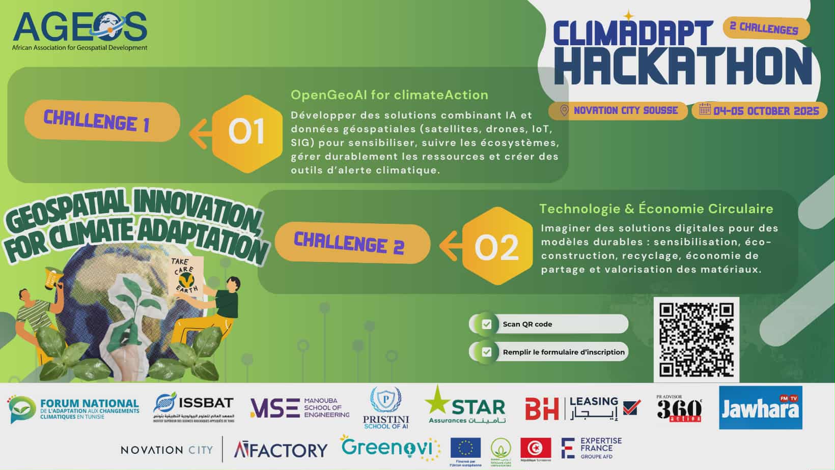 سوسة تحتضن ClimAdapt Hack 2025 الابتكار والتكنولوجيا في خدمة التكيف مع التغيرات المناخية