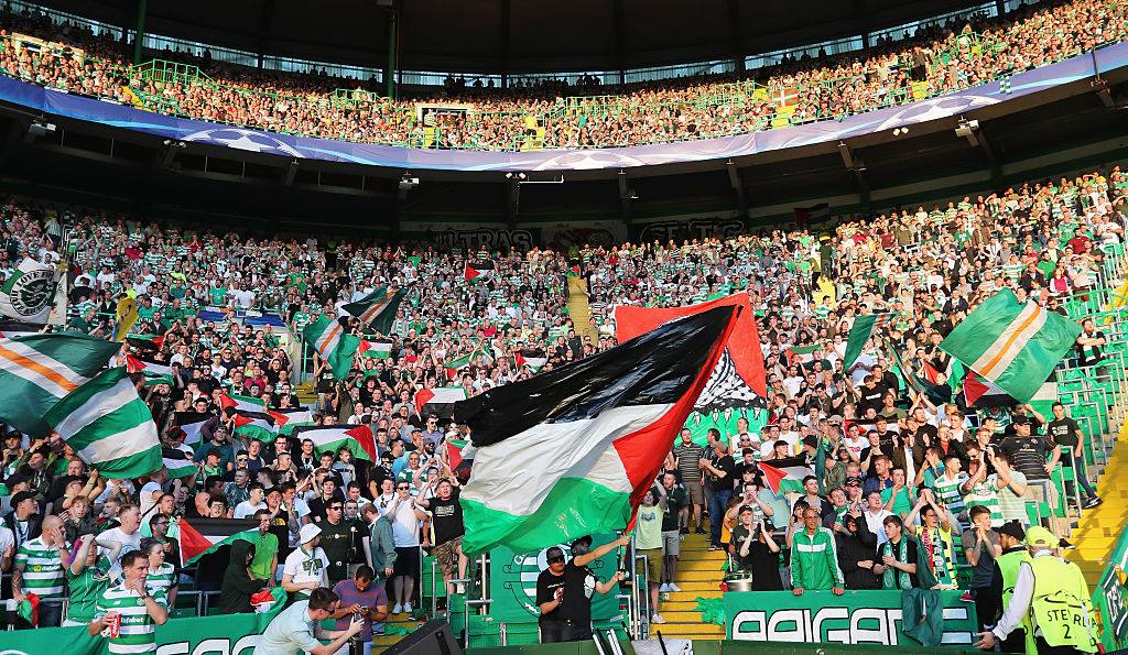 كعادتها.. جماهير سلتيك تجدد دعمها للمقاومة في فلسطين