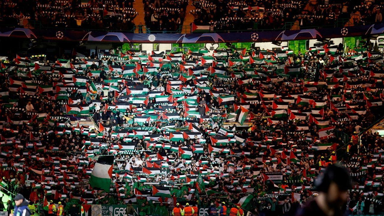 اليويفا يفرض غرامة على نادي سلتيك بسبب رفع أعلام فلسطين