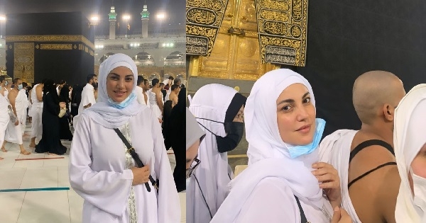 درة في الحرمين الشريفين تؤدي مناسك العمرة